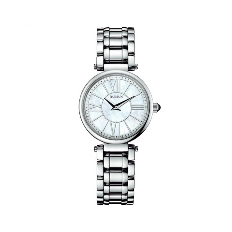 Bellafina Mini Round Mother Of Pearl Dial Ladies Watch