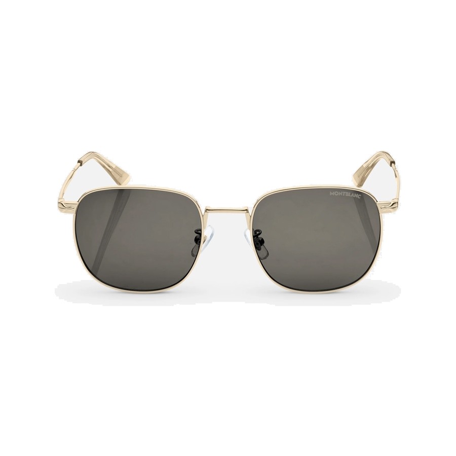 SQUARED SUNGLASSES WITH GOLD COLOURED METAL FRAME 131304