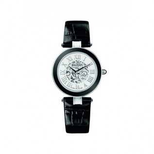 Elegance Lady Tradition White Dial Black LEather B1431.32.12