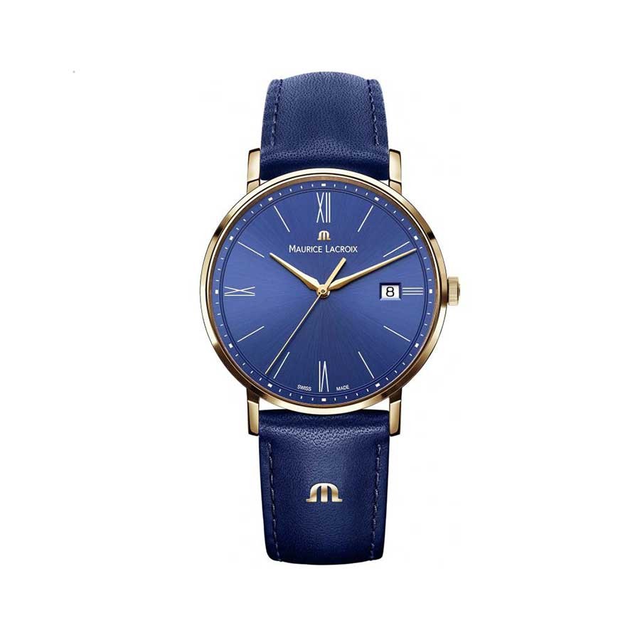 Eliros Blue Dial PVD Gold Men's Watch EL1087-PVP01-410-1