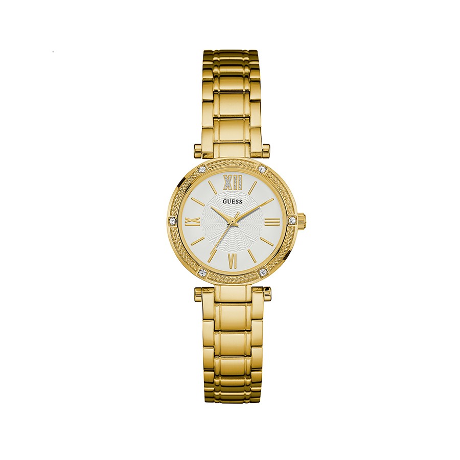 PARK AVE SOUTH White Dial Gold Plated Ladies Watch W0767L2 