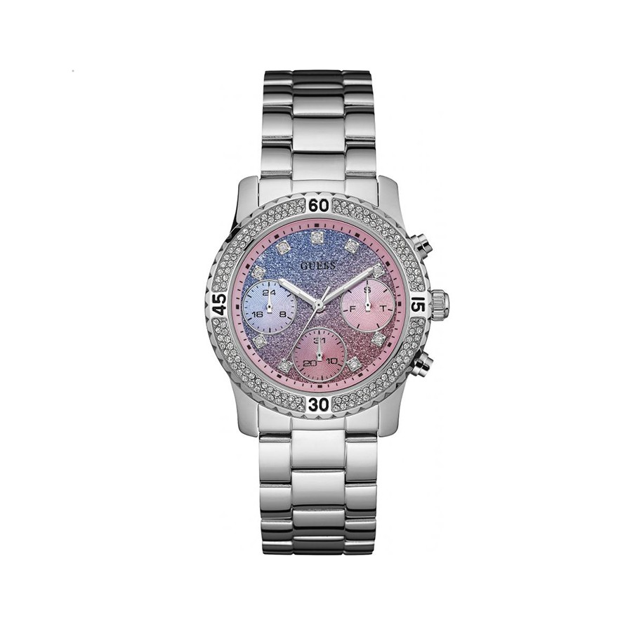 CONFETTI Pink Dial Stainless Steel Ladies Watch W0774L1
