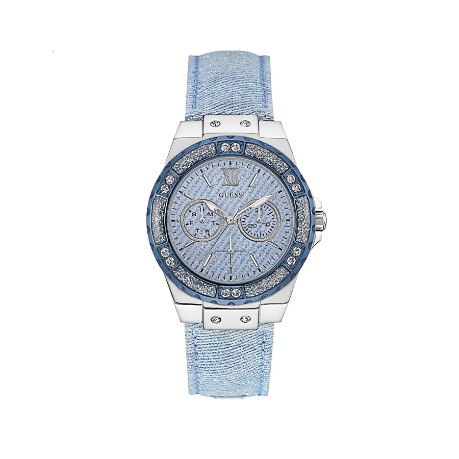 LIMELIGHT Blue Dial Blue Leather Ladies Watch W0775L1
