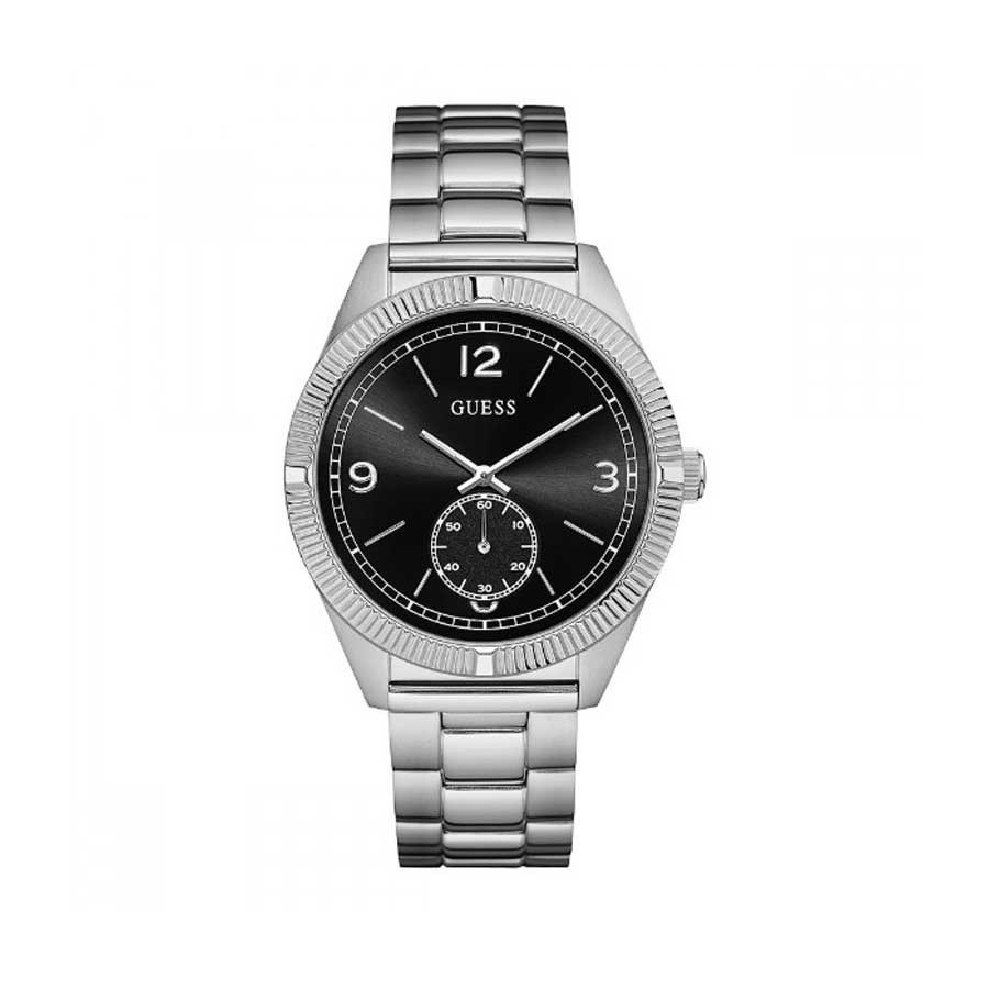 Silver Stainless Steel Multi-function Watch For Men W0872G1