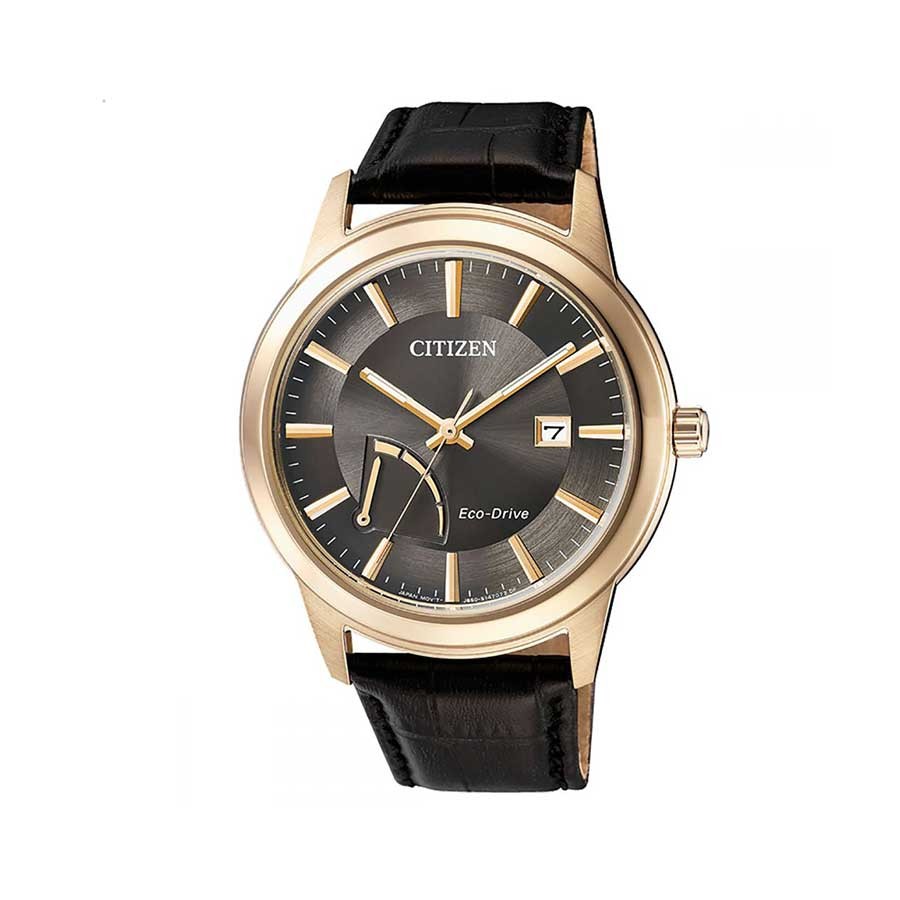 Eco-Drive Leather Strap Men's Watch