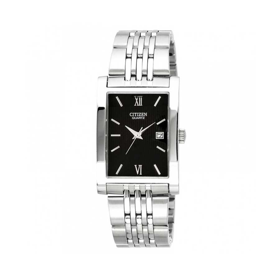 Men's silver/black analog watch BH1370-51E