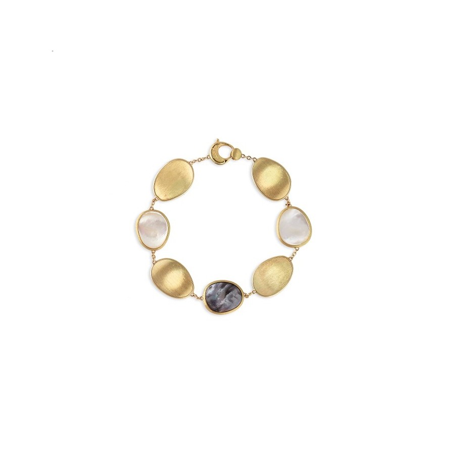 Lunaria Gold Bracelet with mixed gemstones