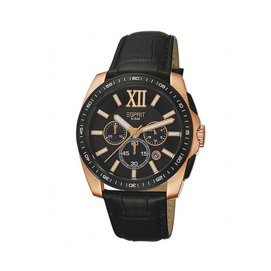 Quartz Chronograph PVD Black Men's Watch ES103591003