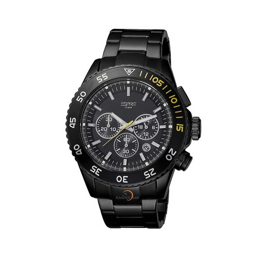 ES PVD BLACK Quartz Chronograph Watch