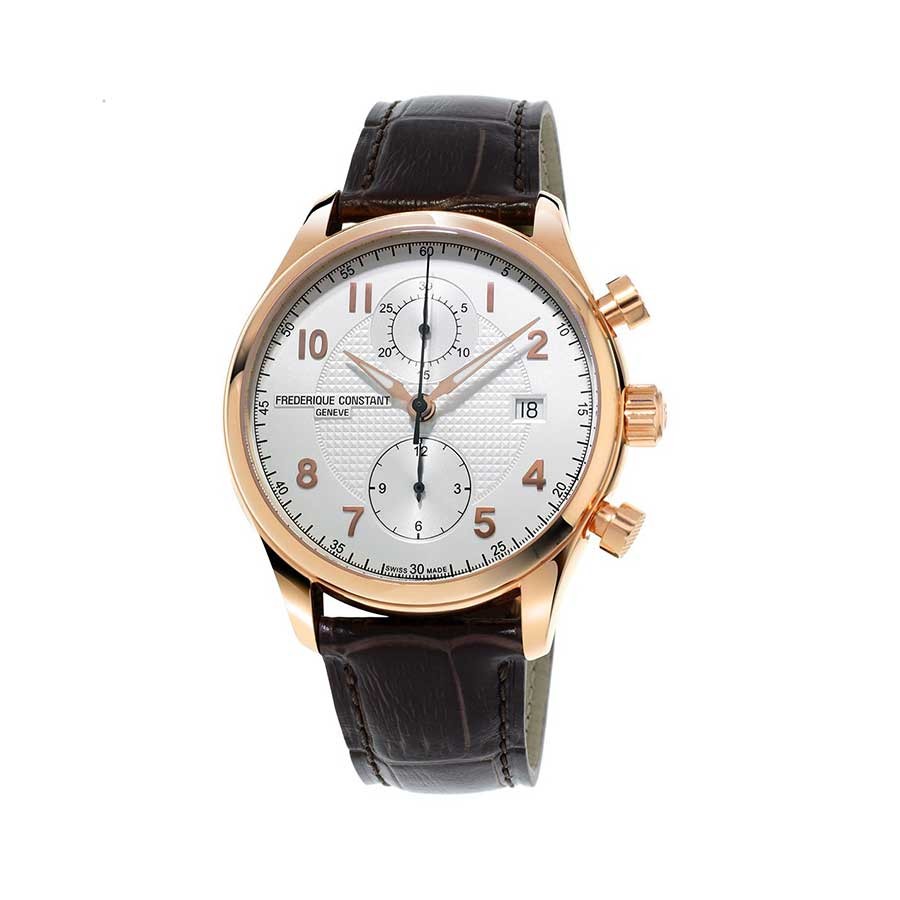 Runabout Silver Dial Rose Gold Tone Men's Watch