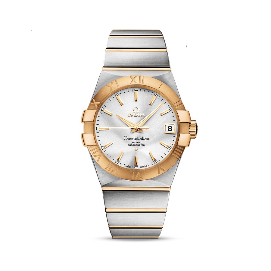 CONSTELLATION YELLOW GOLD ON STEEL CO-AXIAL 38 MM