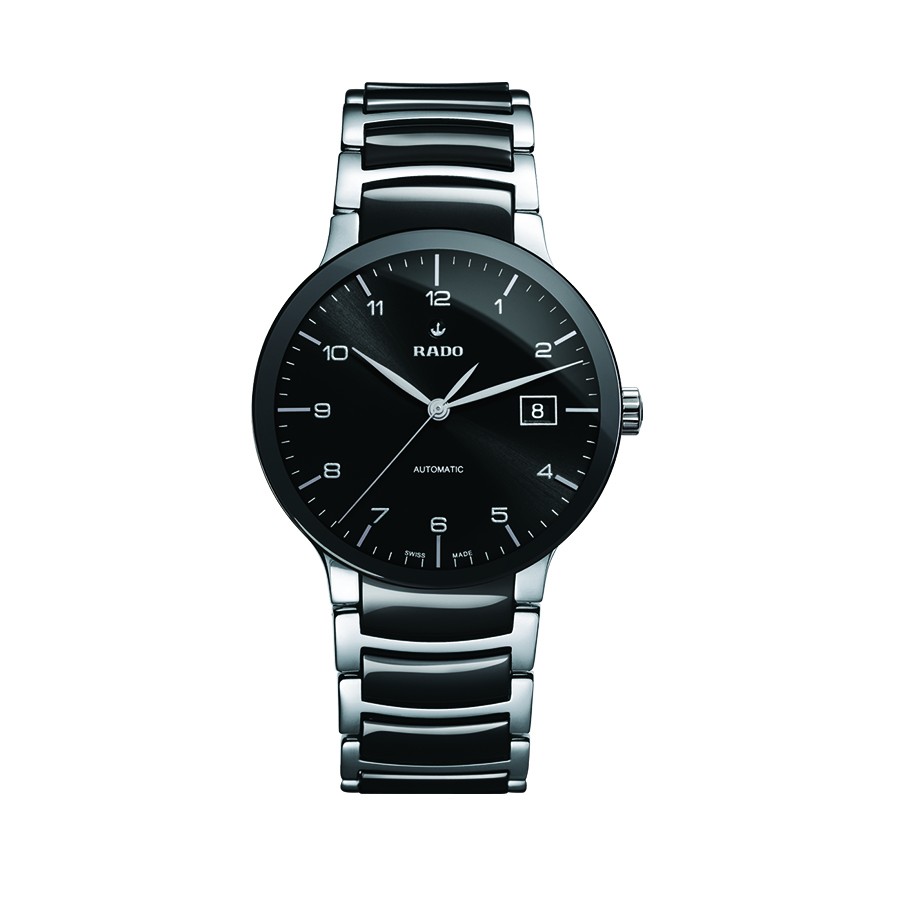 Centrix Automatic Black Dial Two-Tone Ceramic Men's Watch
