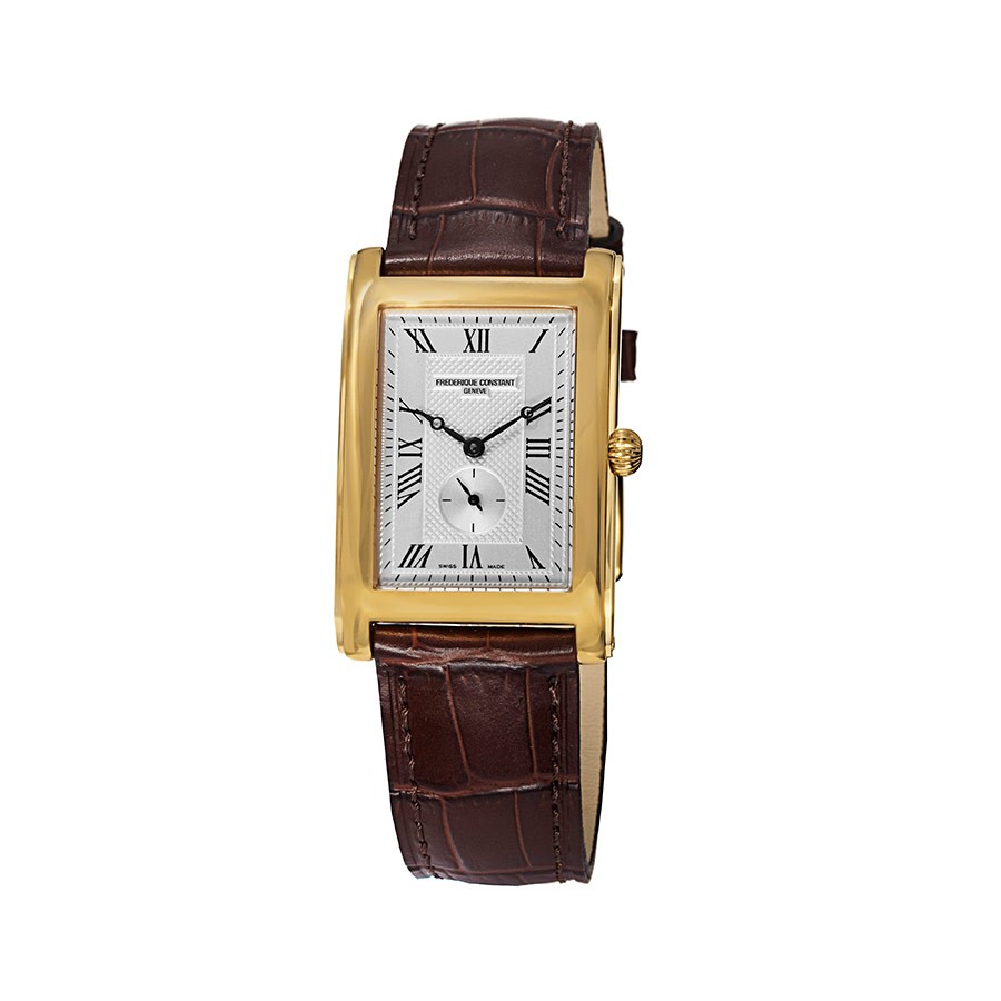 Constant Carree Classic Silver Dial Yellow Gold Toned Men's Watch