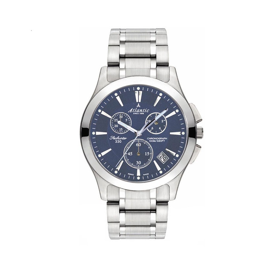 Seahunter 330 Blue Dial Chronograph Men's Watch