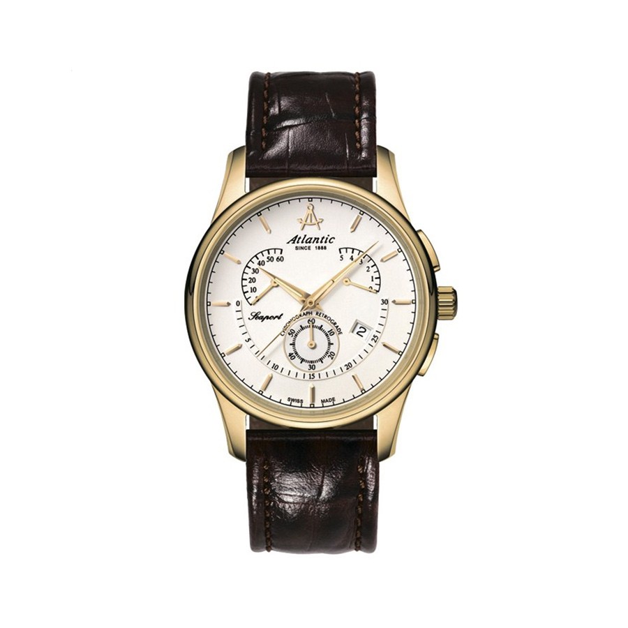 Seaport White Dial Yellow Gold Men's Watch 56450.45.21