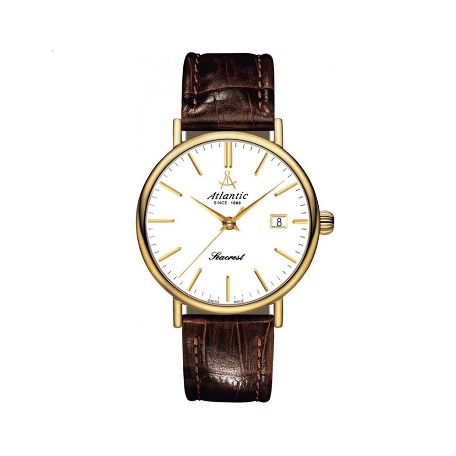 Seaport White Dial Yellow Gold Automatic Men's Watch 56751.45.21