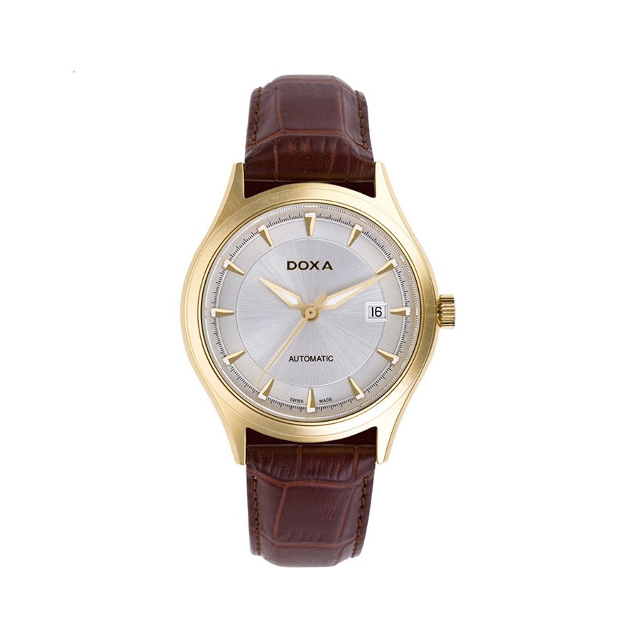 Tradition Automatic Silver Dial Yellow Gold Men's Watch