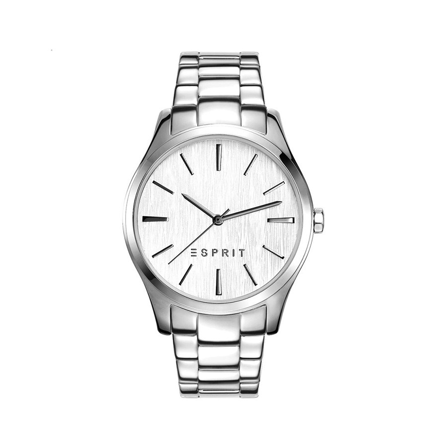 Silver Dial Silver Band Ladies Watch