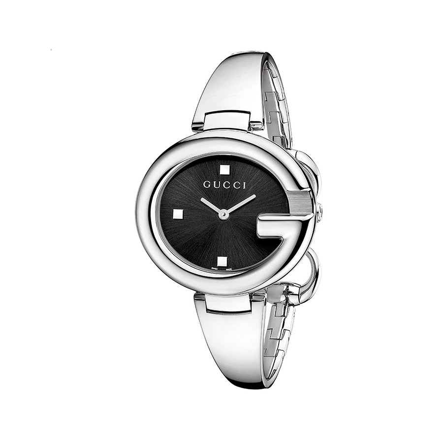 Guccissima Stainless STeel Black Dial Ladies Watch