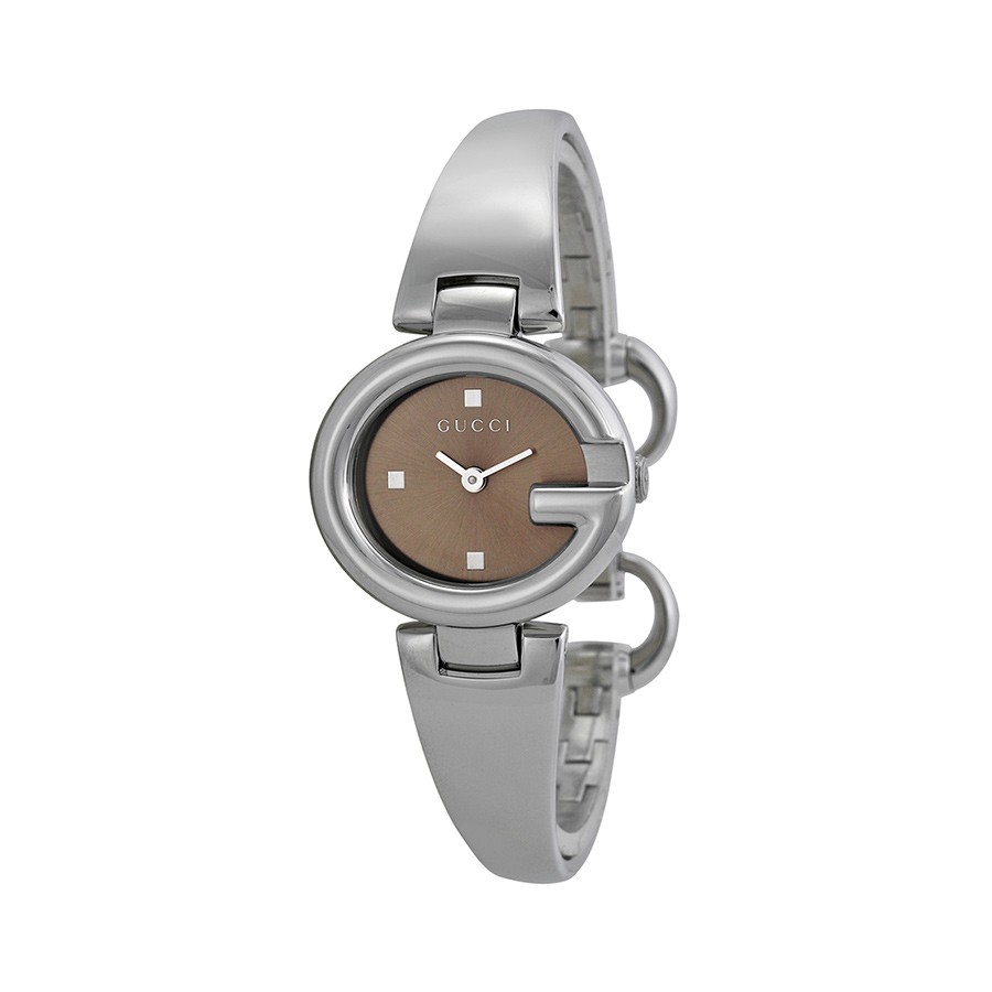 Guccissima Brown Dial Stainless Steel Ladies Watch