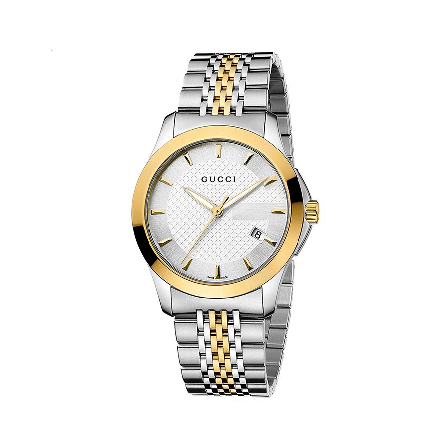 G-Timeless Two-toned Silver Dial Men's Watch