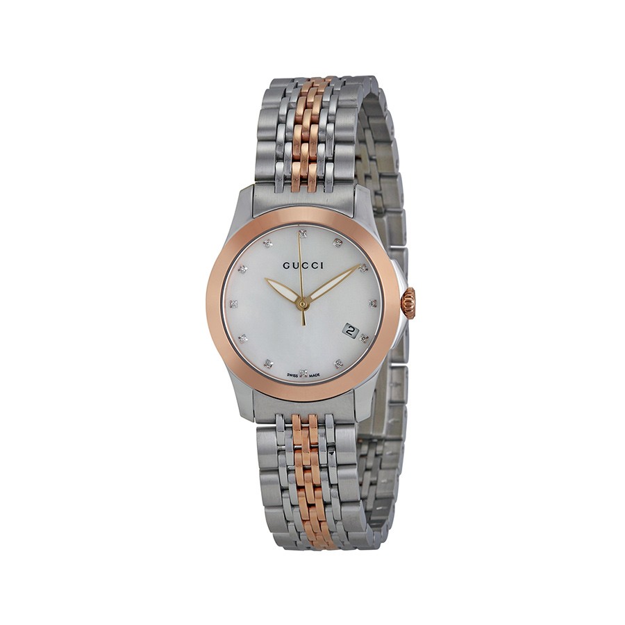 G Timeless Two-Toned Diamonds Ladies Watch