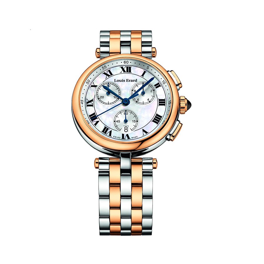 Romance Quartz Chronograph Mother of Pearl Dial Two-Tone Ladies Watch