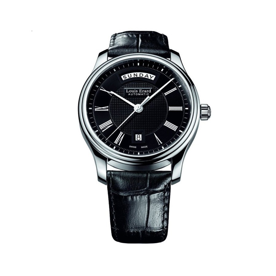 Heritage Automatic Black Leather Men's Watch