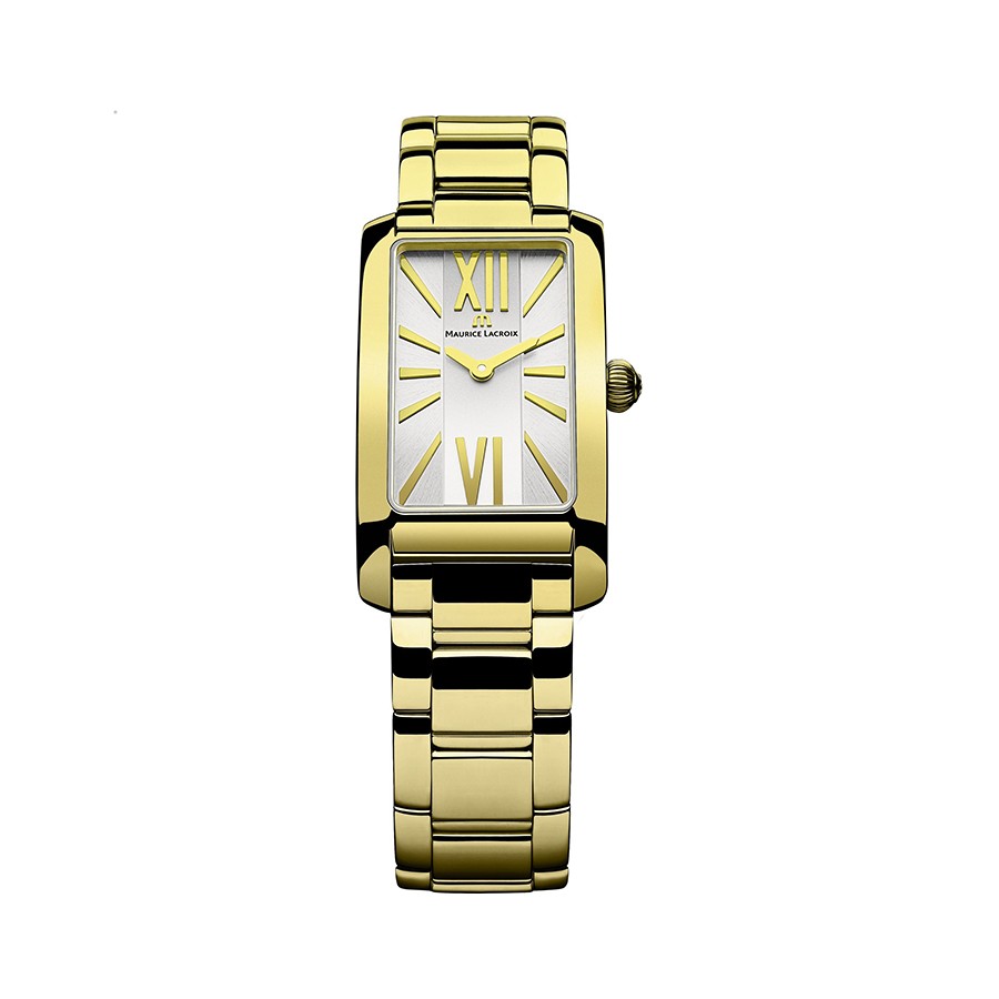 Fiaba Silver Dial PVD Gold Ladies Watch FA2164-PVY06-112