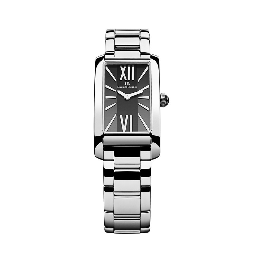 Fiaba Black Dial Stainless Steel Ladies Watch FA2164-SS002-310