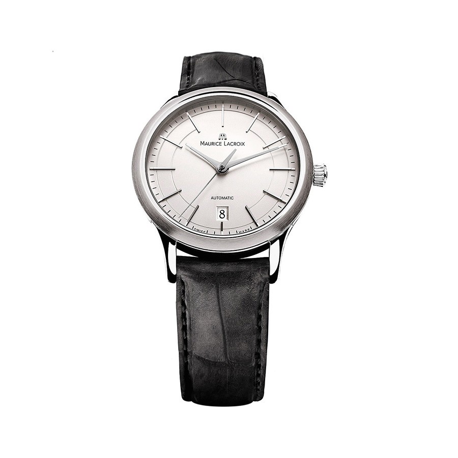 Les Classiques White Dial Black Leather Automatic Men's Watch