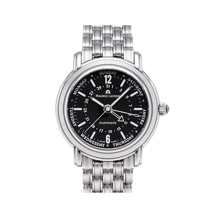 Masterpiece Black Dial STainless Steel Men's Watch MP6328-SS002-39E