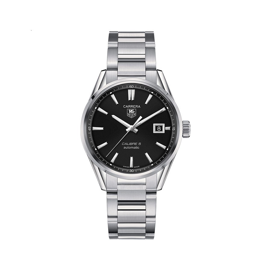 Carrera Automatic Black Dial Stainless Steel Men's Watch