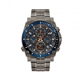Precisionist Grey Blue Dial Stainless Steel Watch 98B343