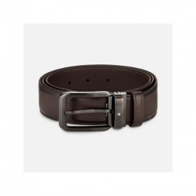 Shaded brown 35 mm leather belt 129456