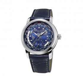 Manufacture Worldtimer Automatic Blue Dial Blue Leather Men's Watch