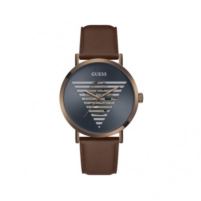 COFFEE CASE BROWN LEATHER WATCH GW0503G4