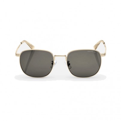 SQUARED SUNGLASSES WITH GOLD COLOURED METAL FRAME 131304