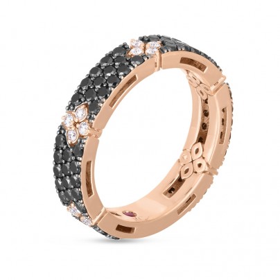 LOVE IN VERONA RING WITH BLACK AND WHITE DIAMONDS ADR888RI2122_11-RB
