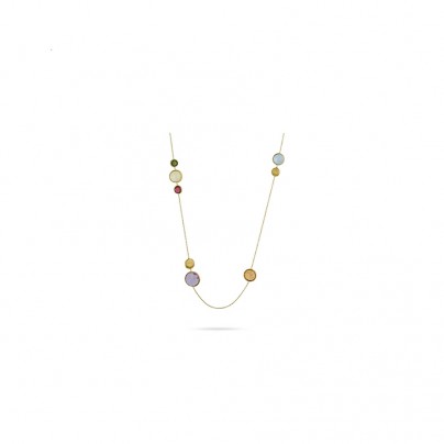 Jaipur Gold Necklace with mixed gems