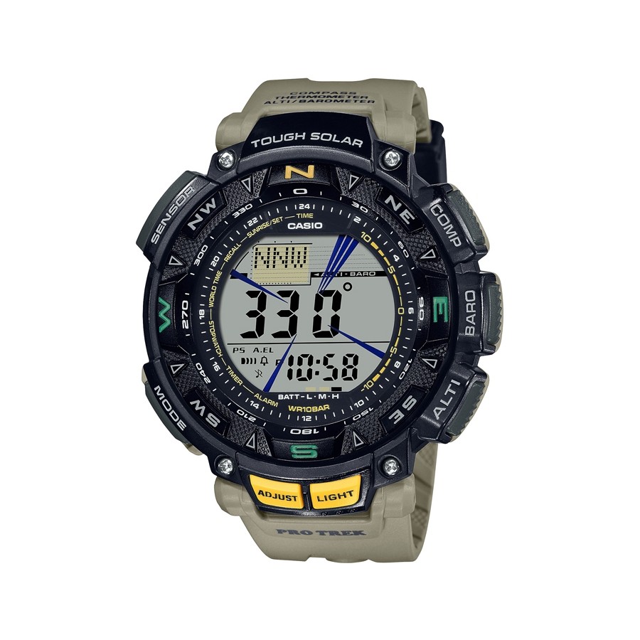 CASIO　PROTREK　PRG-240-8JF Casio Protrek Triple Sensor Solar Powered Resin Men's Watch