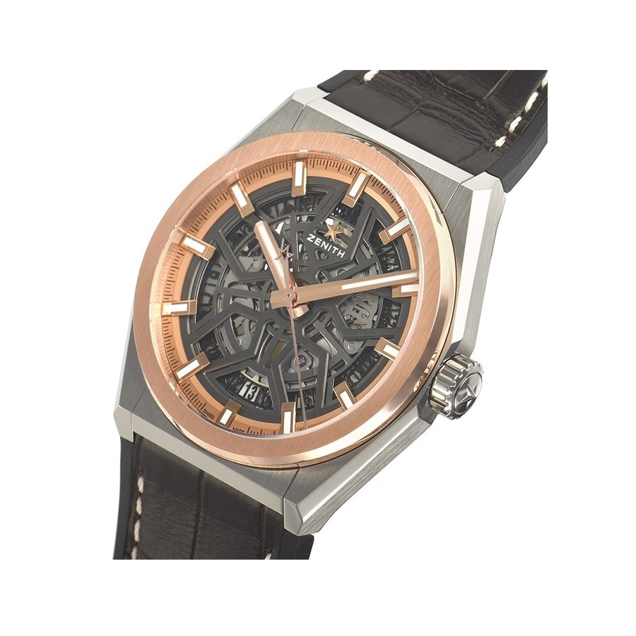  Zenith Defy Classic Titanium & Rose Gold Watch 87.9001