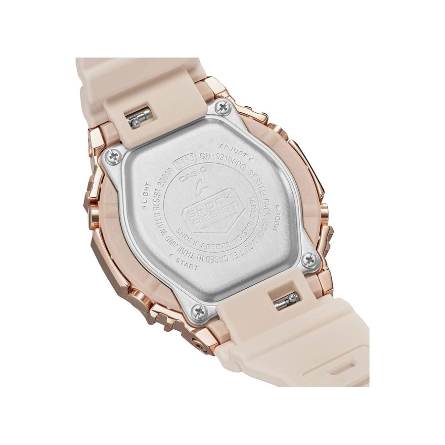 時計 CASIO G-SHOCK GM-S2100PG GMS2100PG1A4 | Pink and Gold Metal Covered Watch - G-SHOCK