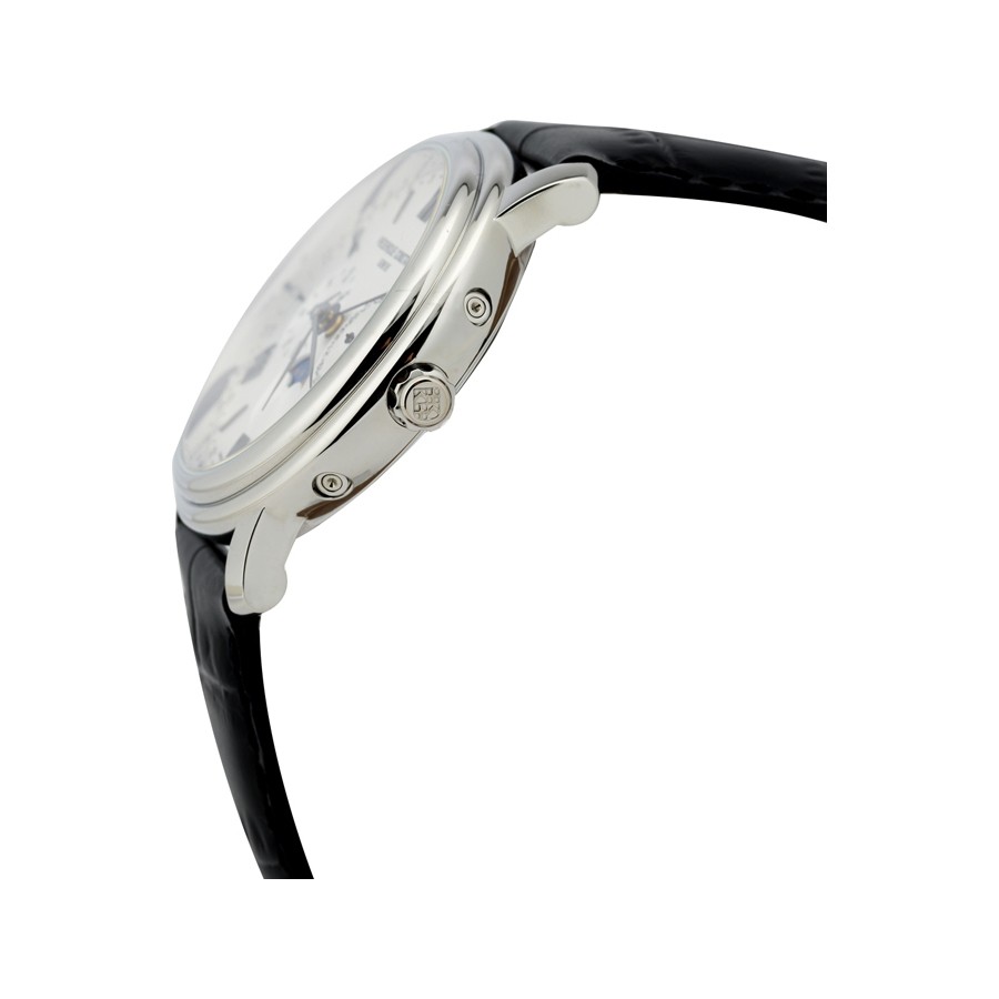 56mm TOURBILLON | Black MOP Silvertone Bracelet | BOLT HERC