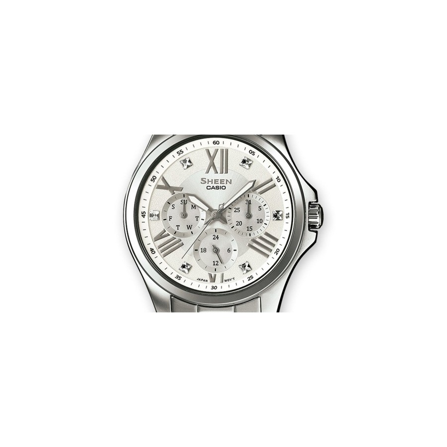 CASIO 腕時計 SHE3800SG7A SHEEN SILVER 【Lady's】 casio_sheen_she3806spg7a_twoto