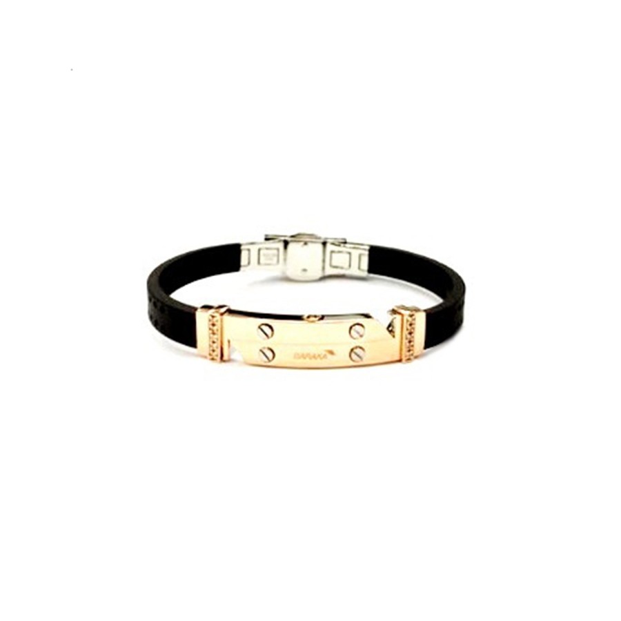 Baraka Rose Gold with High Tech Ceramic Diamond Bracelet BR21367 26287: buy  online in NYC. Best price at TRAXNYC.