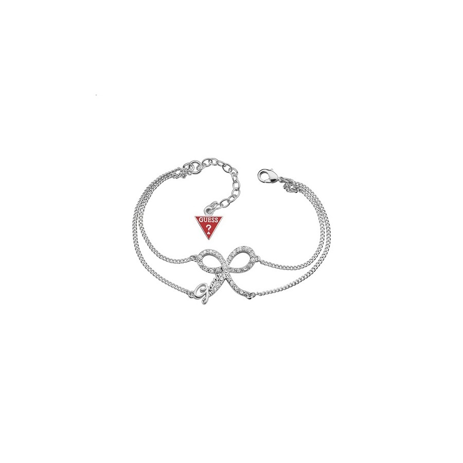 Bracelet Mini Pave Bow Silver 19.5 cm. UBB71301