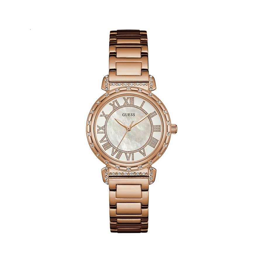 South Hampton Crystals Rose Gold Stainless Steel Ladies Watch W0831L2