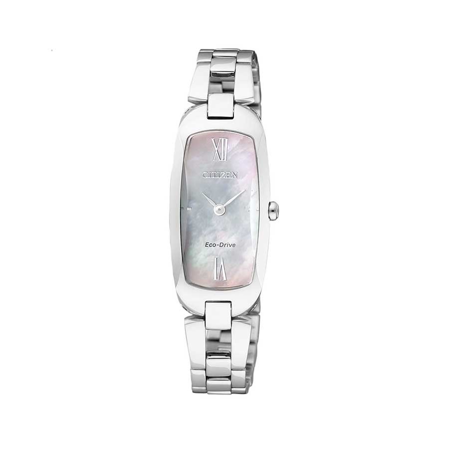 Eco-drive Mother of Pearl Dial Steel Ladies watch EX1100-51D