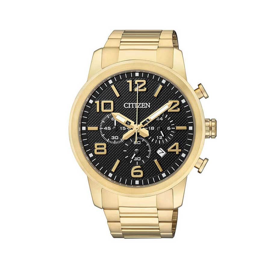 Black Dial Gold Tone Chronograph Men's watch AN8052-55E